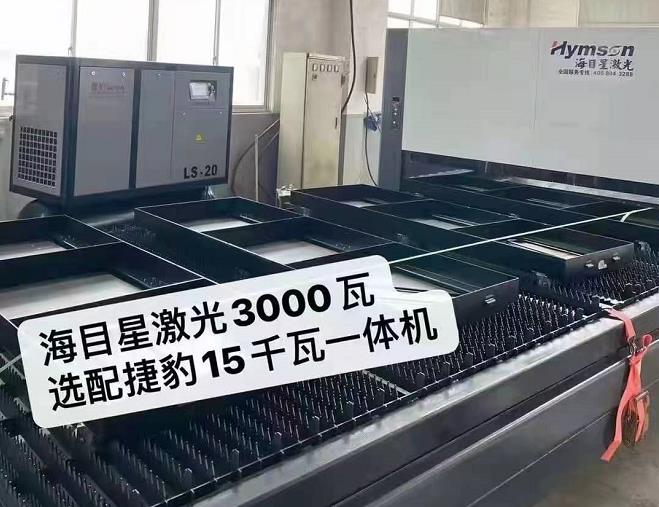 激光切割专用螺杆机案例