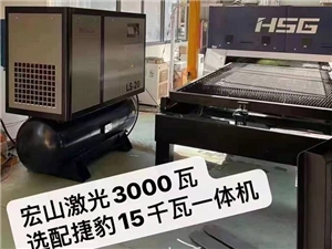 激光切割专用螺杆机案例